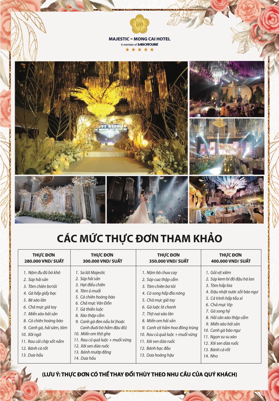 Khuyến Mãi Tiệc Cưới 2021: "Tiệc Cưới Như Mơ - Quà Tặng Bất Ngờ"